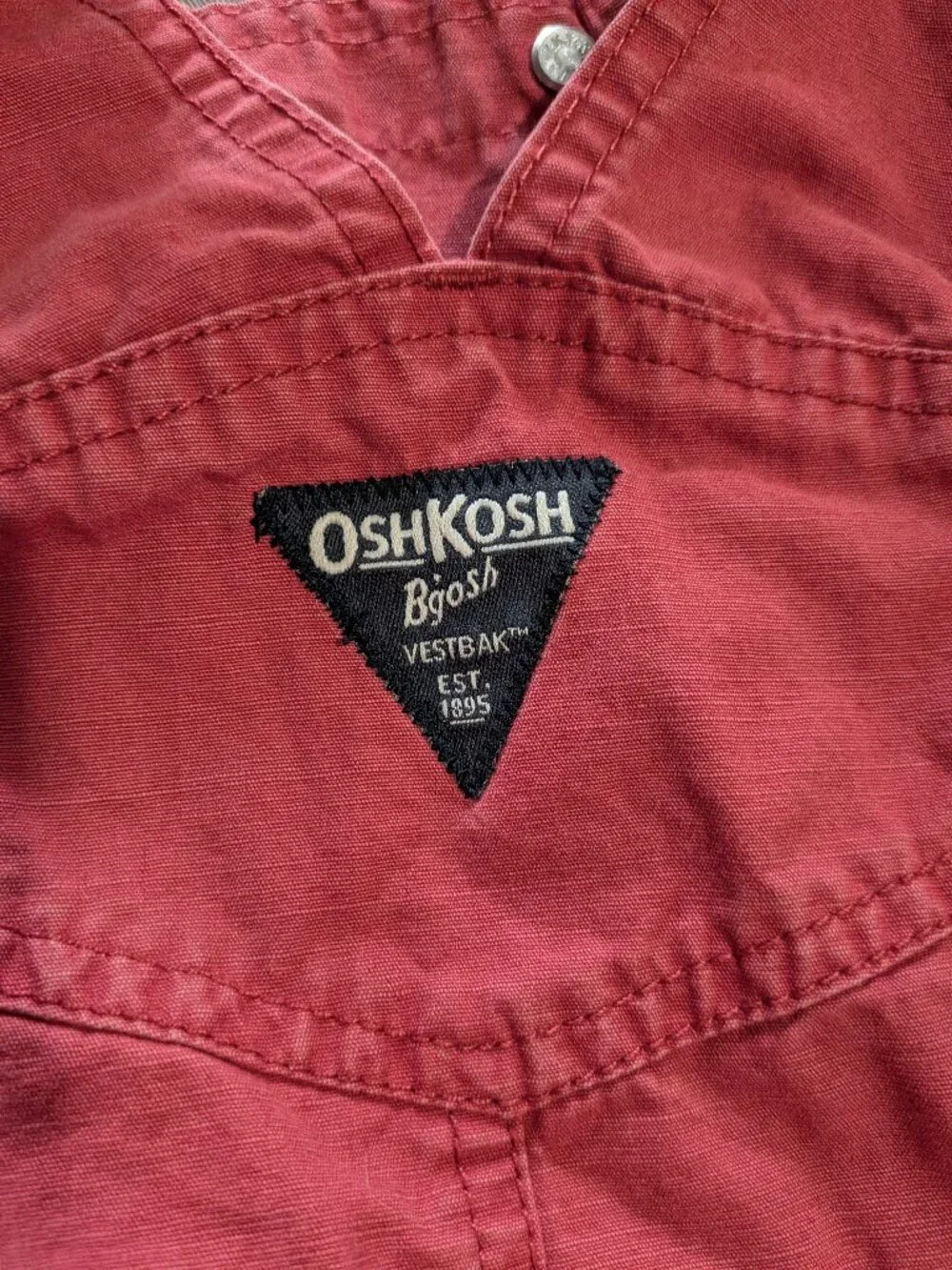 OshKosh Bgosh Girls 3T Overalls Rust Red Adjustable Straps